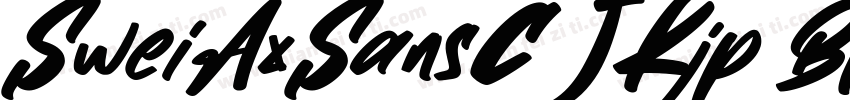 SweiAxSansCJKjp Black字体转换